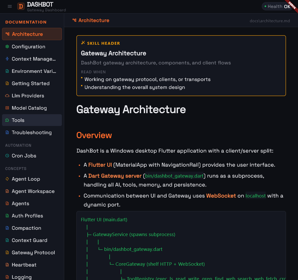 DashBot Built-in Documentation